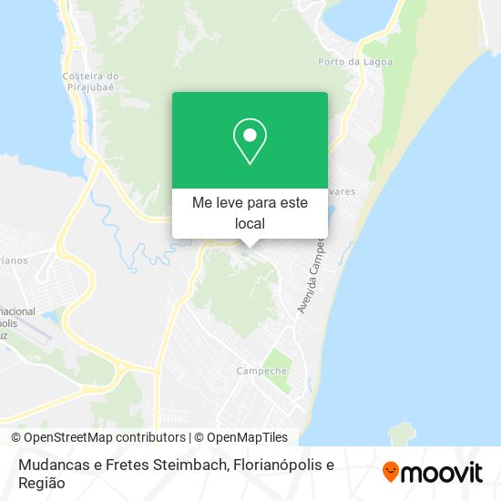 Mudancas e Fretes Steimbach mapa