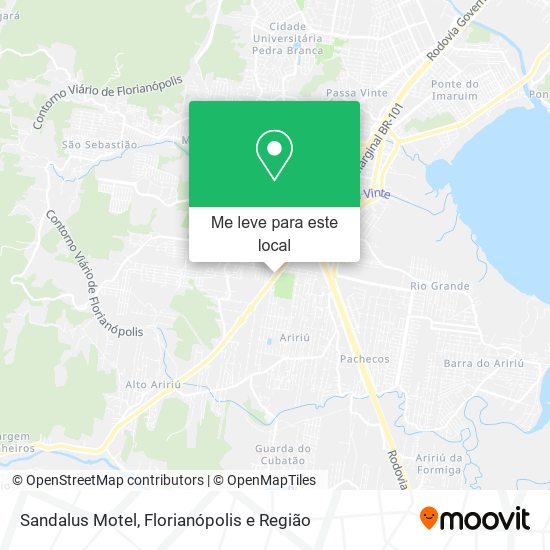 Sandalus Motel mapa