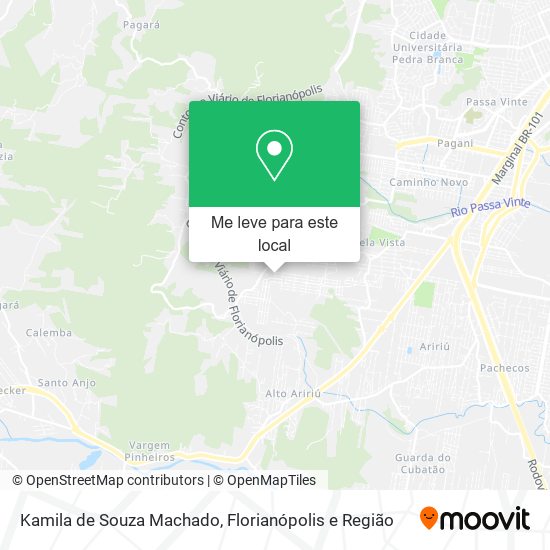 Kamila de Souza Machado mapa