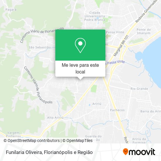 Funilaria Oliveira mapa