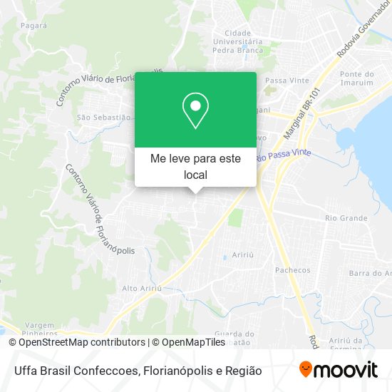 Uffa Brasil Confeccoes mapa