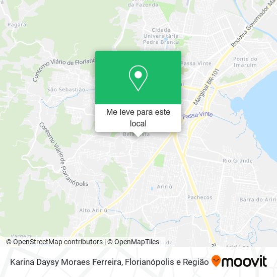 Karina Daysy Moraes Ferreira mapa