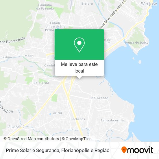 Prime Solar e Seguranca mapa