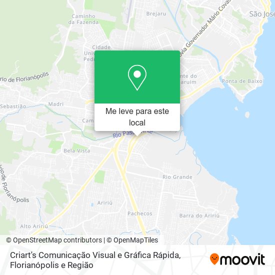 Criart's Comunicação Visual e Gráfica Rápida mapa