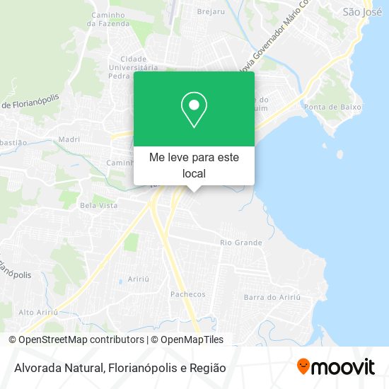 Alvorada Natural mapa