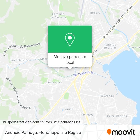 Anuncie Palhoça mapa