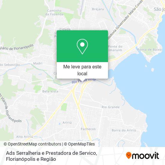 Ads Serralheria e Prestadora de Servico mapa