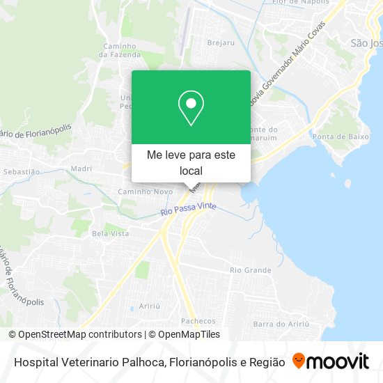Hospital Veterinario Palhoca mapa