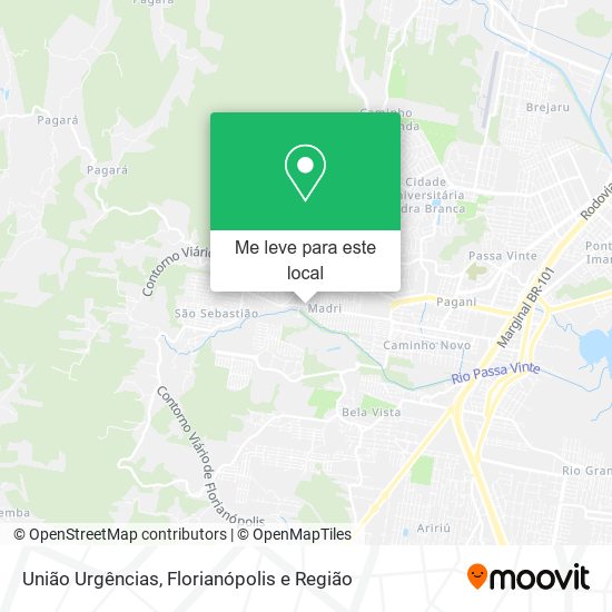 União Urgências mapa