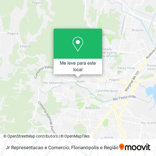 Jr Representacao e Comercio mapa