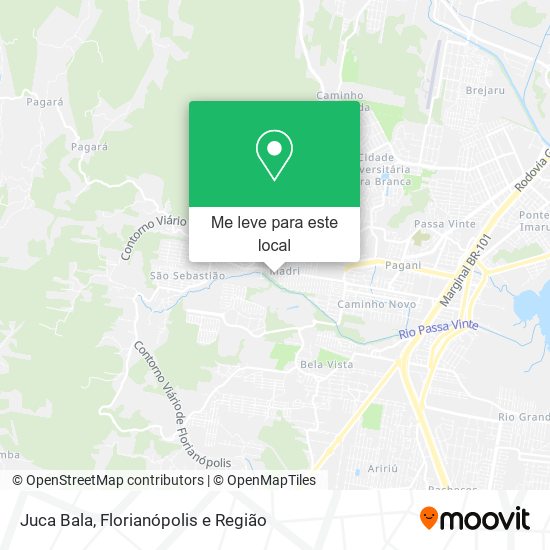 Juca Bala mapa