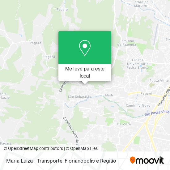 Maria Luiza - Transporte mapa