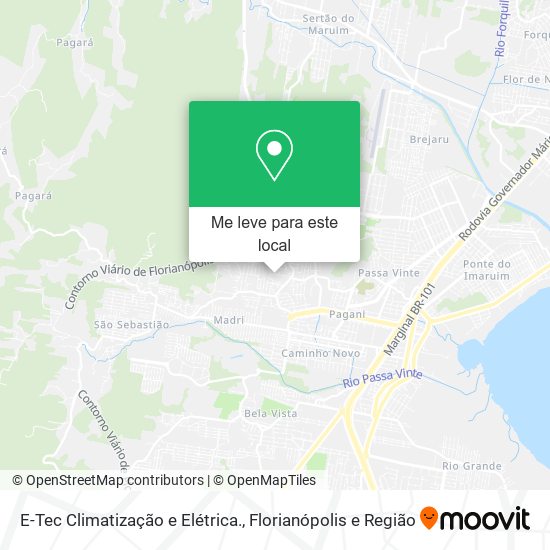 E-Tec Climatização e Elétrica. mapa