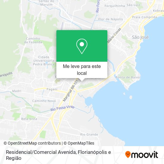 Residencial/Comercial Avenida mapa