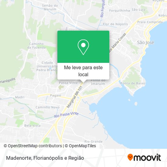 Madenorte mapa