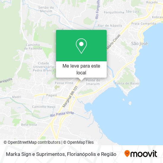 Marka Sign e Suprimentos mapa