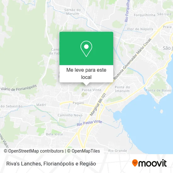 Riva's Lanches mapa