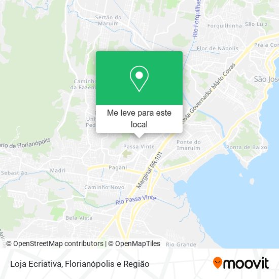 Loja Ecriativa mapa
