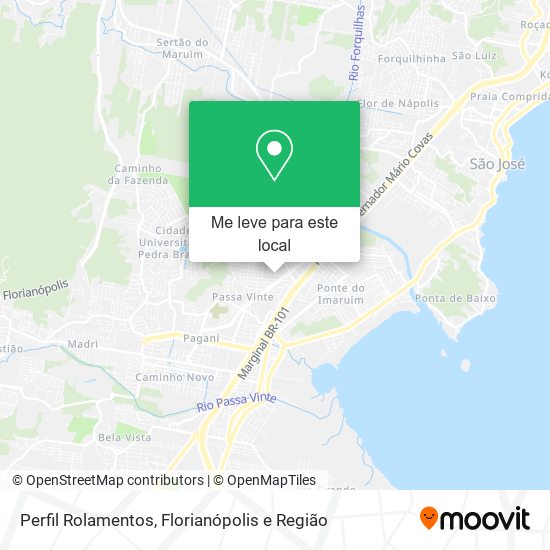 Perfil Rolamentos mapa