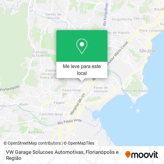 VW Garage Solucoes Automotivas mapa