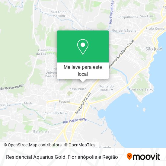 Residencial Aquarius Gold mapa