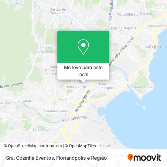 Sra. Cozinha Eventos mapa