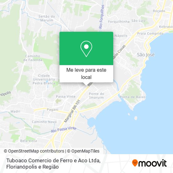 Tuboaco Comercio de Ferro e Aco Ltda mapa