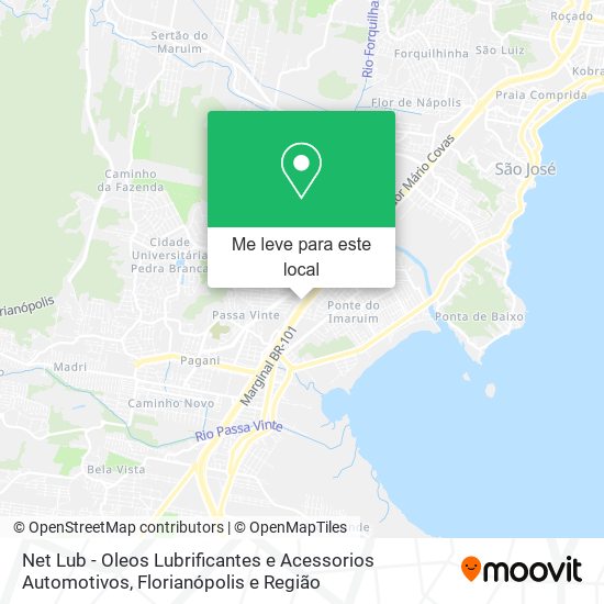Net Lub - Oleos Lubrificantes e Acessorios Automotivos mapa