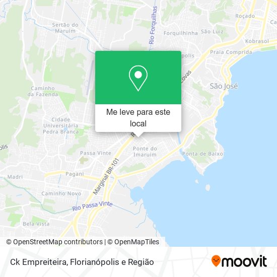 Ck Empreiteira mapa