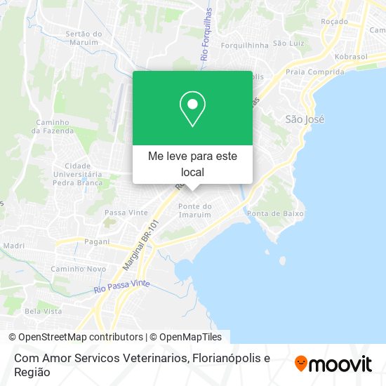 Com Amor Servicos Veterinarios mapa