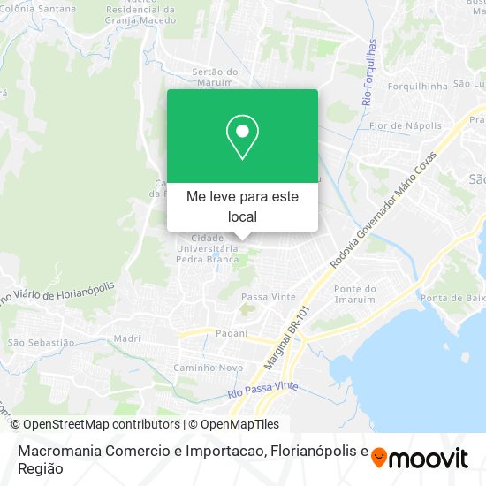 Macromania Comercio e Importacao mapa