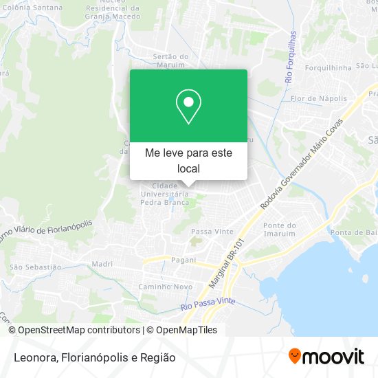 Leonora mapa