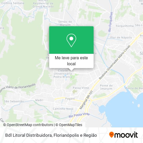 Bdl Litoral Distribuidora mapa