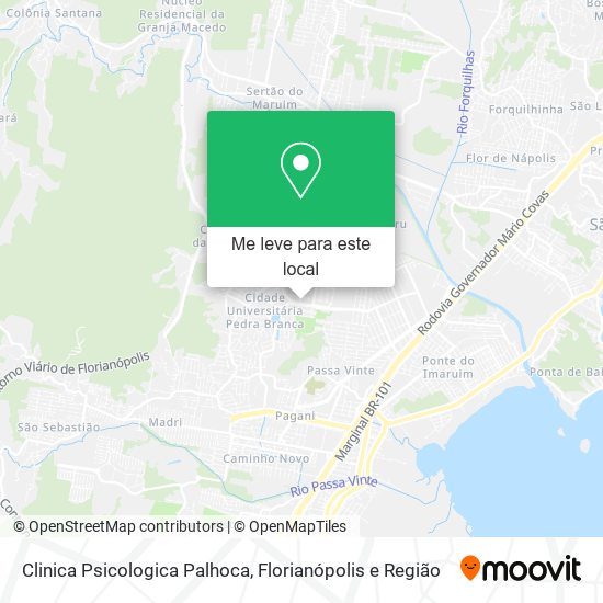 Clinica Psicologica Palhoca mapa