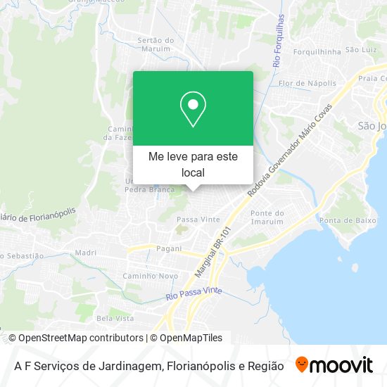 A F Serviços de Jardinagem mapa