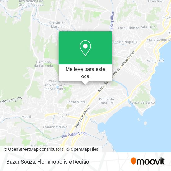 Bazar Souza mapa