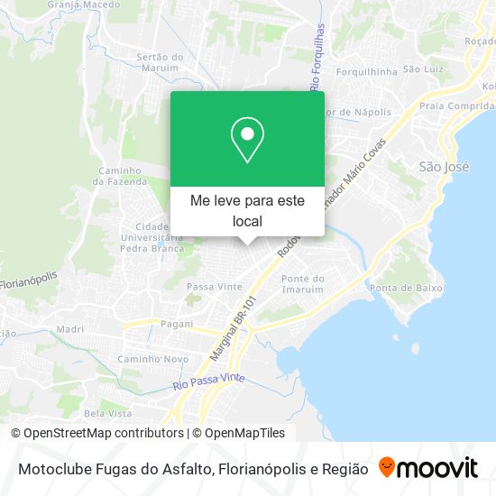 Motoclube Fugas do Asfalto mapa