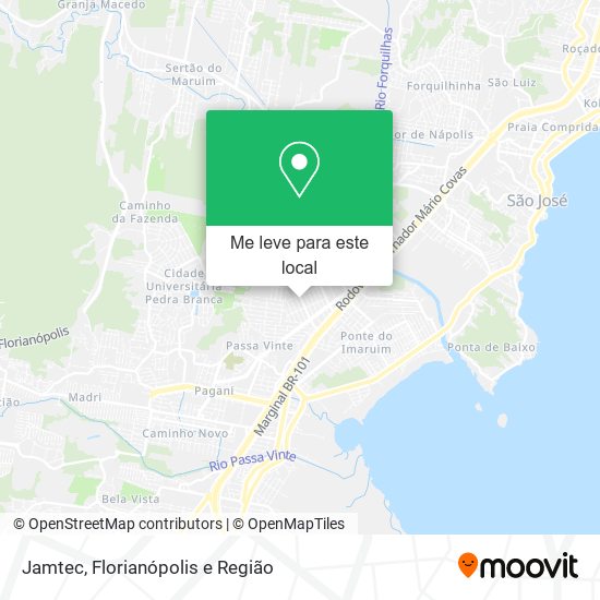Jamtec mapa
