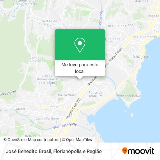 José Benedito Brasil mapa