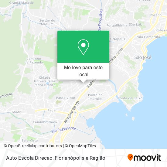 Auto Escola Direcao mapa