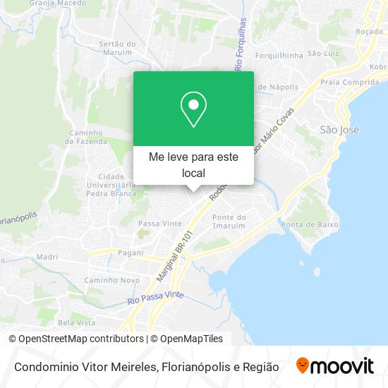 Condominio Vitor Meireles mapa