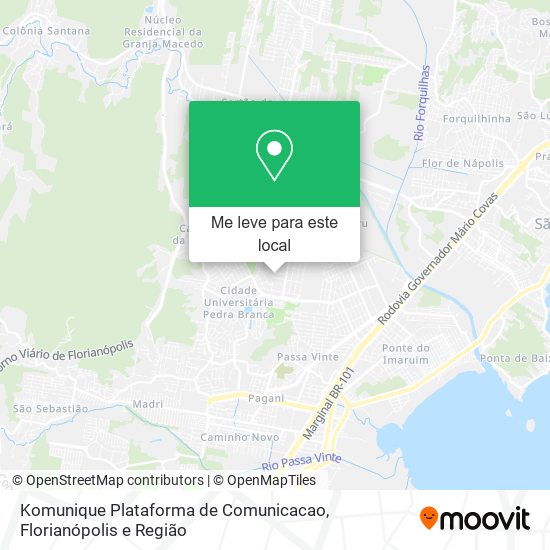 Komunique Plataforma de Comunicacao mapa