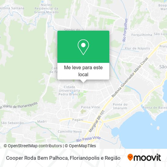 Cooper Roda Bem Palhoca mapa