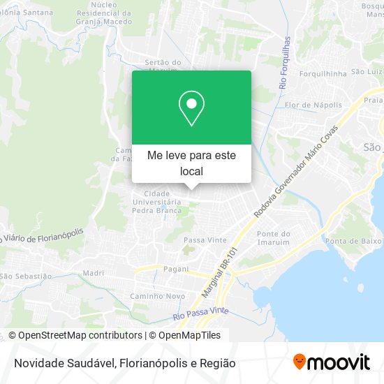 Novidade Saudável mapa