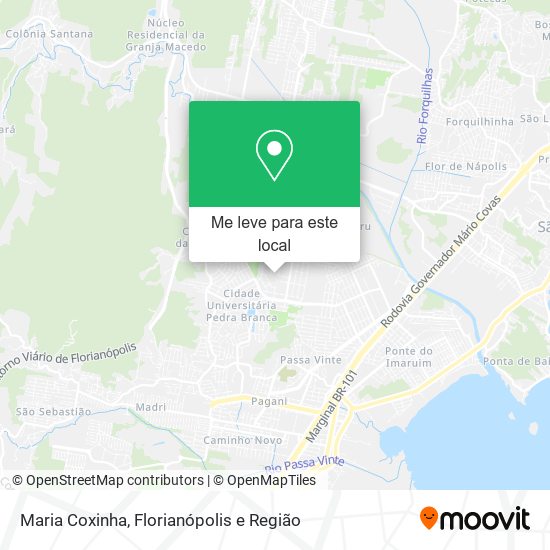 Maria Coxinha mapa