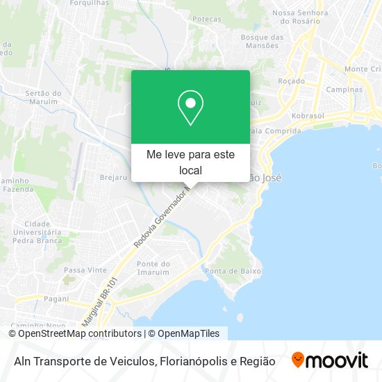 Aln Transporte de Veiculos mapa