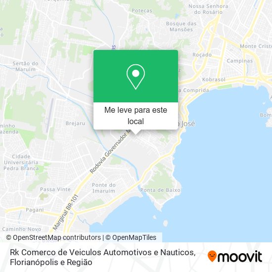 Rk Comerco de Veiculos Automotivos e Nauticos mapa