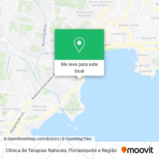 Clínica de Terapias Naturais mapa