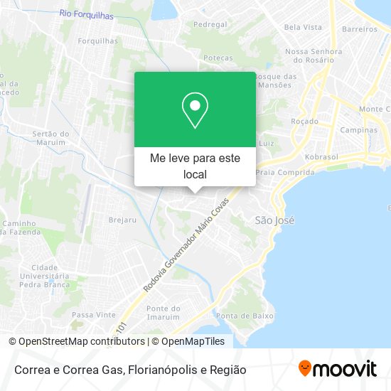 Correa e Correa Gas mapa