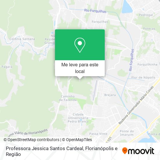 Professora Jessica Santos Cardeal mapa